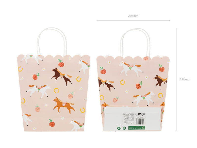 Hästhandväska Rosa 23cm