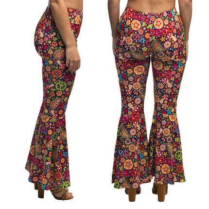 Flower Power Broek Dames van Boland koop je bij Partywinkel