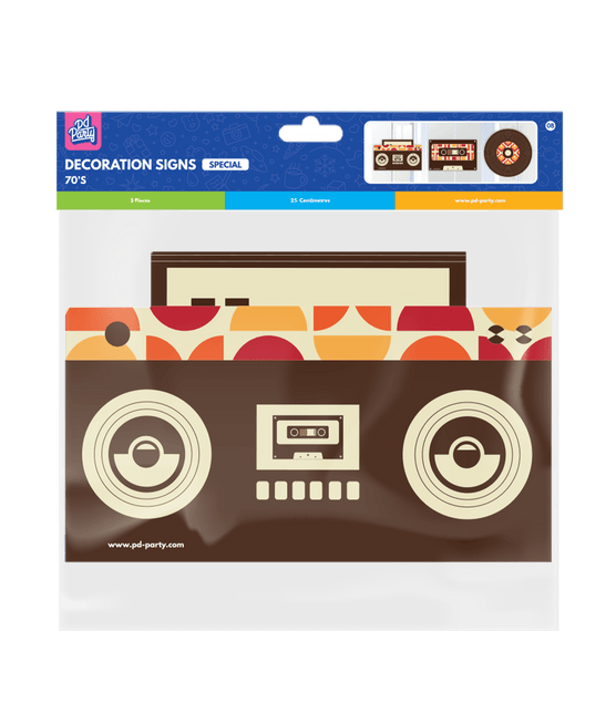 Flower Power Deurbord 50cm van Paper Dreams koop je bij Partywinkel