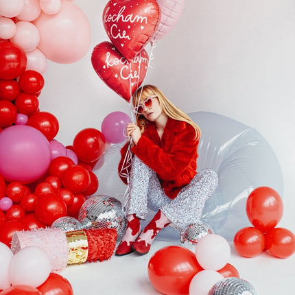 Hart Helium Ballon Kocham Cię Leeg 45cm van Partydeco koop je bij Partywinkel