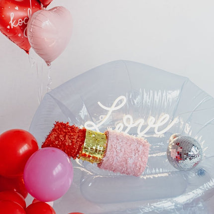 Hart Helium Ballon Kocham Cię Leeg 45cm van Partydeco koop je bij Partywinkel