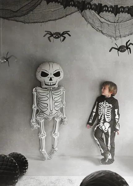 Foil Balloon Skeleton XXL, 46x129 cm, mix van Partydeco koop je bij Partywinkel