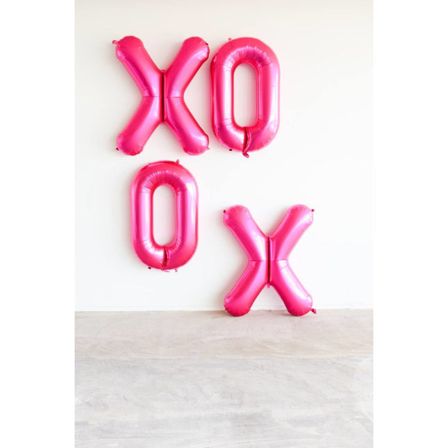 Folie Ballon Cijfer 0 Mat Roze XL 86cm leeg van Folat koop je bij Partywinkel