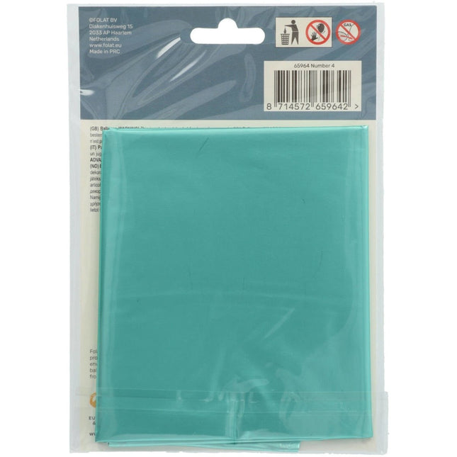 Folie Ballon Cijfer 4 Pastel Mintgroen XL 86cm leeg van Folat koop je bij Partywinkel