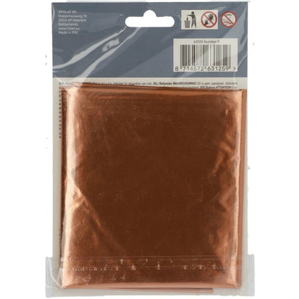 Folie Ballon Cijfer 5 Brons XL 86cm leeg van Folat koop je bij Partywinkel