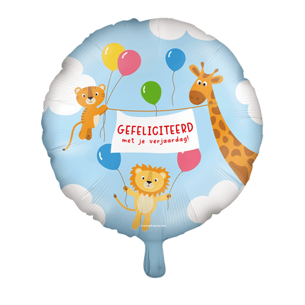 Folie ballon - Gefeliciteerd kids van Paper Dreams koop je bij Partywinkel