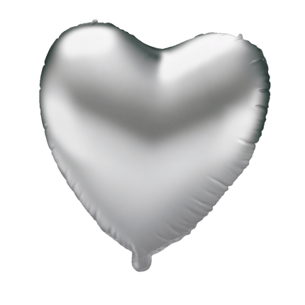 Folie ballon - Hart zilver van Paper Dreams koop je bij Partywinkel