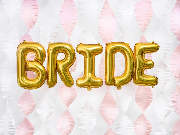 Folie Ballon Letter B Goud Leeg 35cm van Partydeco koop je bij Partywinkel