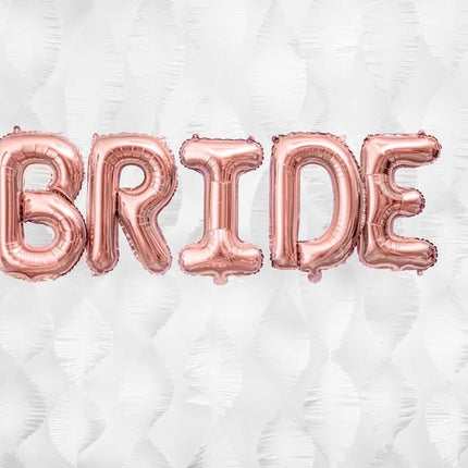 Folie Ballon Letter B Rose Goud Leeg 35cm van Partydeco koop je bij Partywinkel