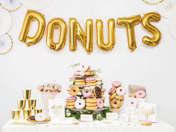 Folie Ballon Letter D Goud Leeg 35cm van Partydeco koop je bij Partywinkel