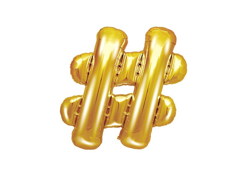 Folie Ballon Letter  Goud Leeg 35cm van Partydeco koop je bij Partywinkel