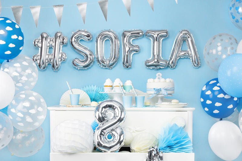 Folie Ballon Letter I Zilver Leeg 35cm van Partydeco koop je bij Partywinkel