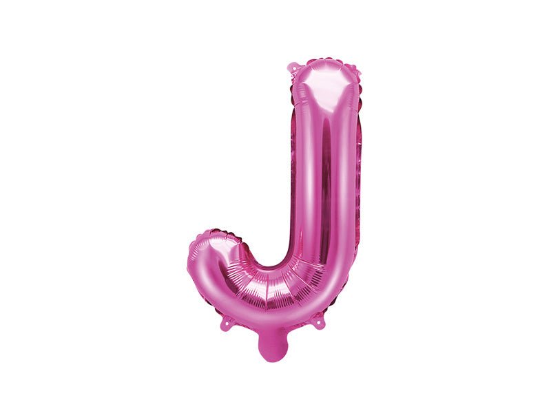 Folie Ballon Letter J Roze Leeg 35cm van Partydeco koop je bij Partywinkel