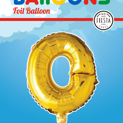 Folie Ballon Letter O Goud XL 102cm leeg van WeFiesta koop je bij Partywinkel
