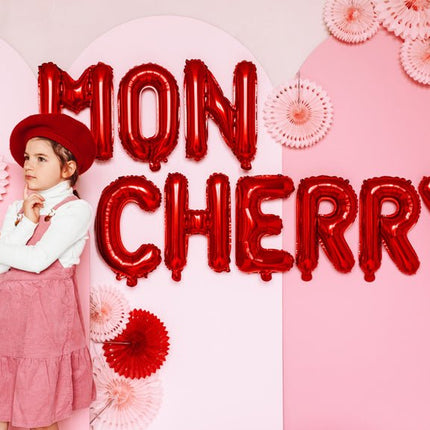 Folie Ballon Letter O Rood Leegd 35cm van Partydeco koop je bij Partywinkel