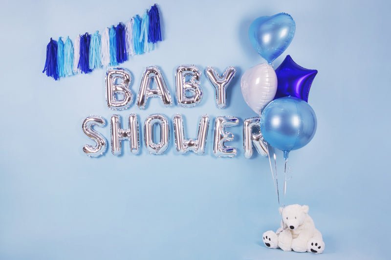 Folie Ballon Letter W Zilver Leeg 35cm van Partydeco koop je bij Partywinkel