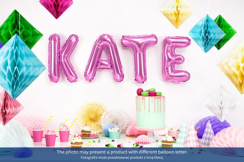 Folie Ballon Letter X Roze Leeg 35cm van Partydeco koop je bij Partywinkel