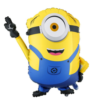 Folie Ballon Minions Geel Blauw 72cm Leeg van Partydeco koop je bij Partywinkel