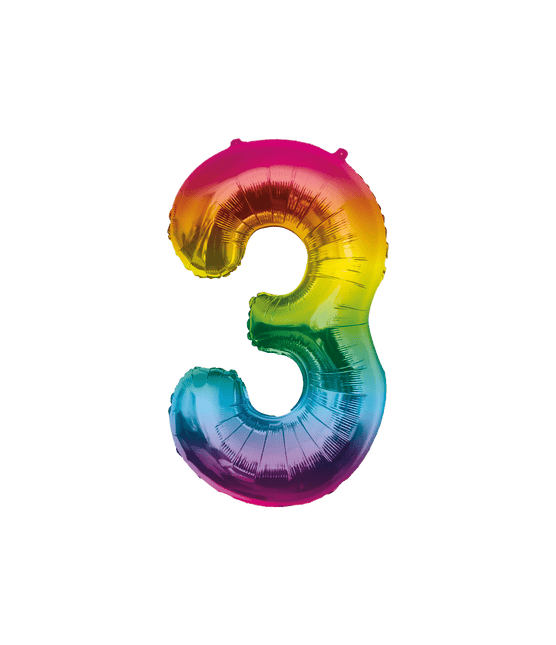 Folie Balloon 86cm 3 Regenboog van Paper Dreams koop je bij Partywinkel