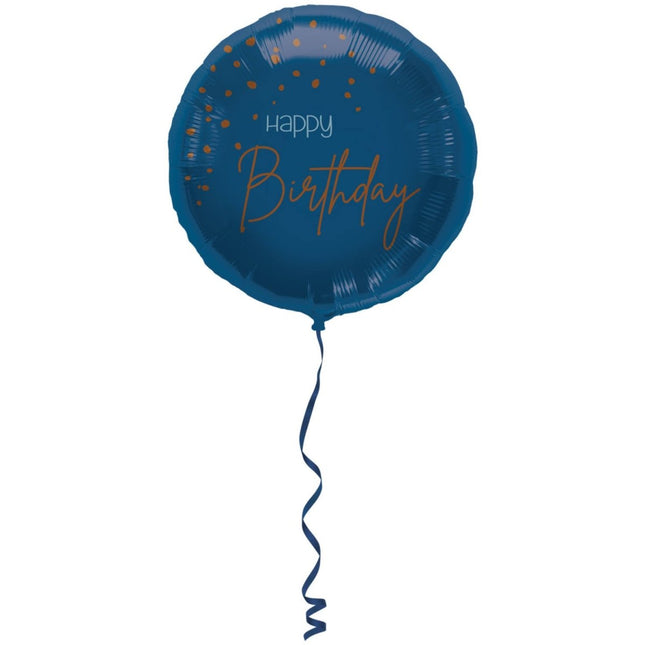 Folieballon Elegant True Blue - 45cm van Folat koop je bij Partywinkel