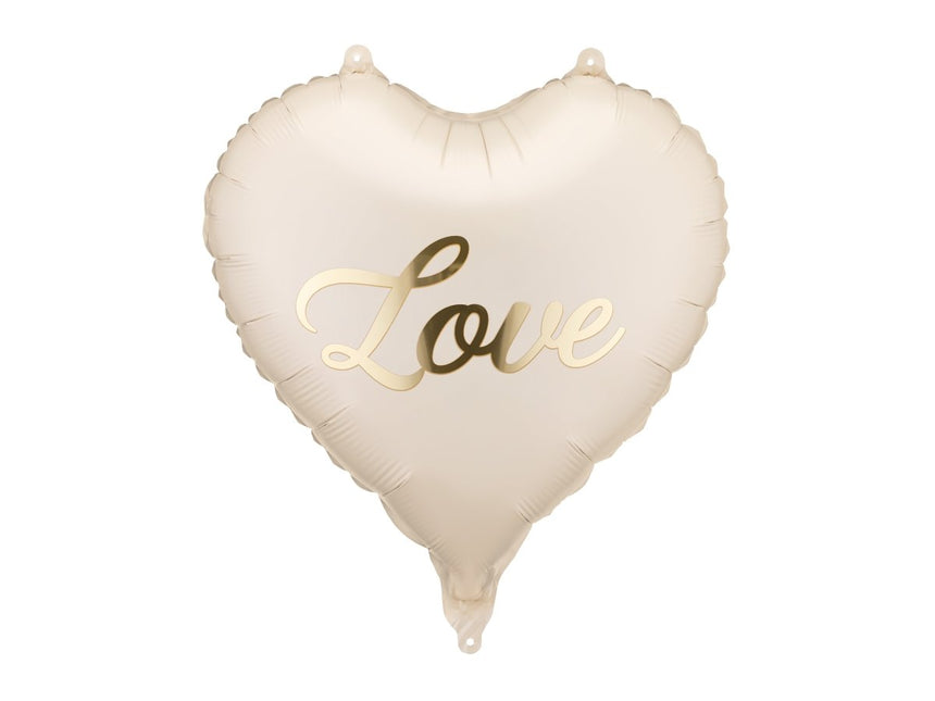 Folieballon hart Love, 45 cm, mix Leeg van Partydeco koop je bij Partywinkel