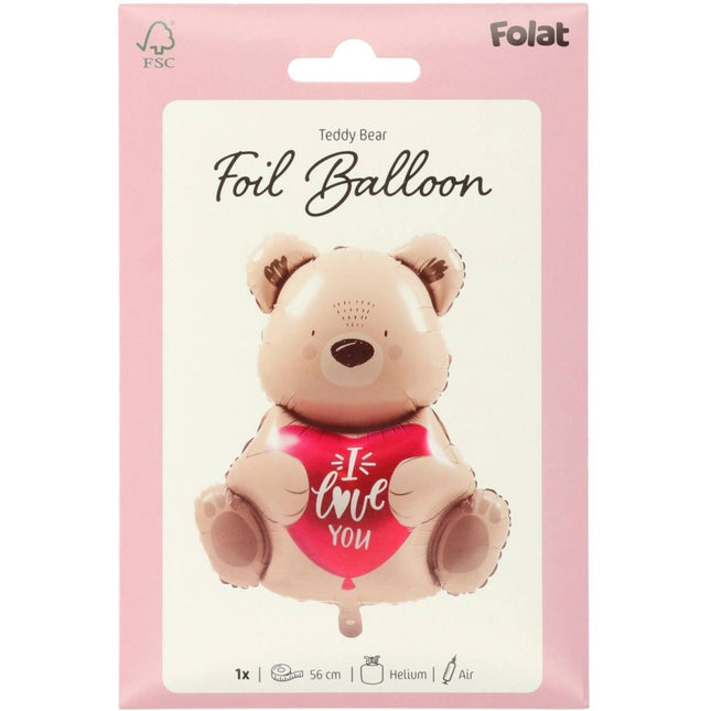 Beer Helium Ballon I Love You Leeg 56cm van Folat koop je bij Partywinkel