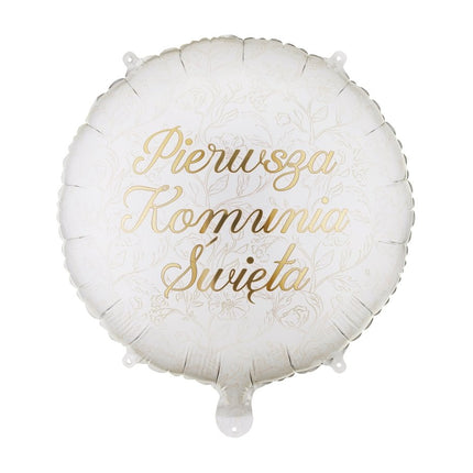 Folieballon, pastille, "Eerste Heilige Communie", 35x35 cm, mix van Partydeco koop je bij Partywinkel