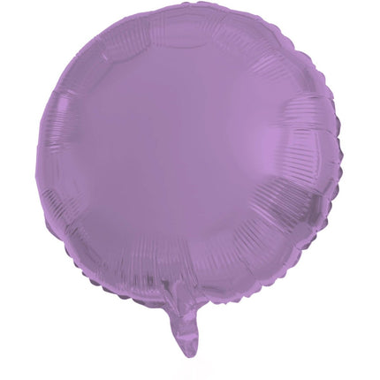 Folieballon Rond Paars Metallic Mat - 45 cm van Folat koop je bij Partywinkel