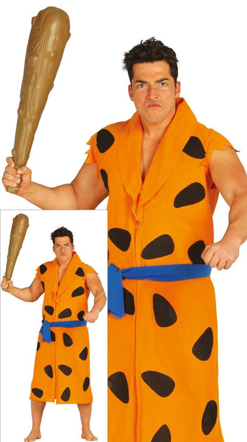 Fred Flintstone Kostuum Zwart Oranje Heren van Fiestas Guirca koop je bij Partywinkel