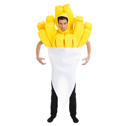 Pommes frites-kostym för vuxna, one size