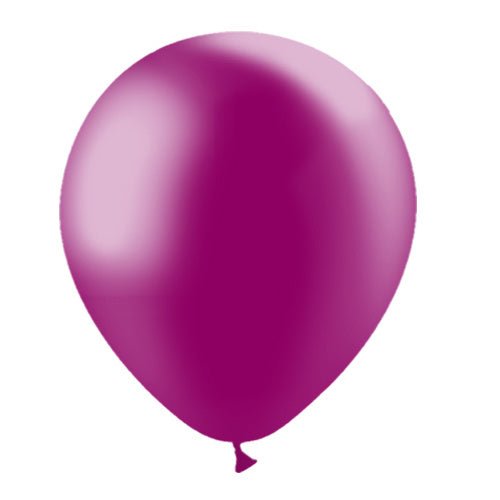 Fuchsia Ballonnen Metallic 30cm 50st van Balloonia koop je bij Partywinkel