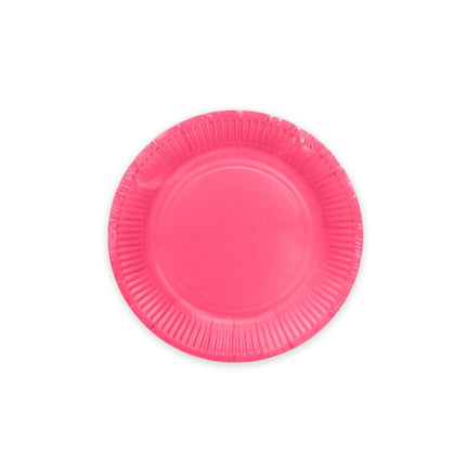 Fuchsia Borden Papier 23cm 16st van WeFiesta koop je bij Partywinkel