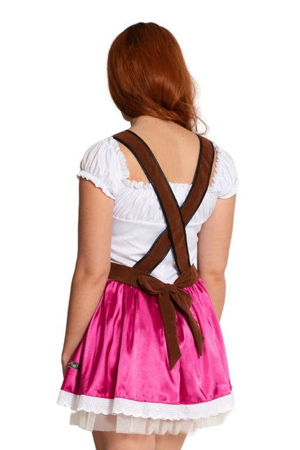 Fuchsia Dirndl Jurk Oktoberfest Fay van Partychimp koop je bij Partywinkel