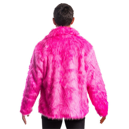 Fuchsia Fake Fur Coat