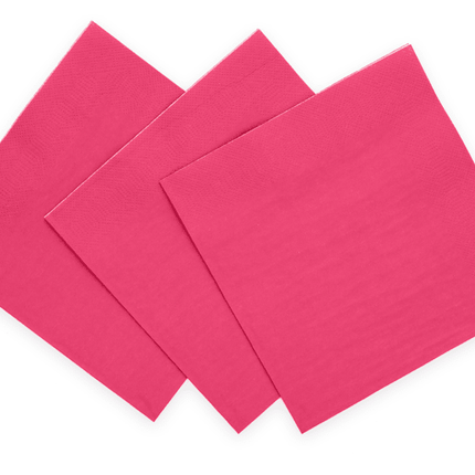 Fuchsia Servetten 3 Laags 33cm 20st van WeFiesta koop je bij Partywinkel