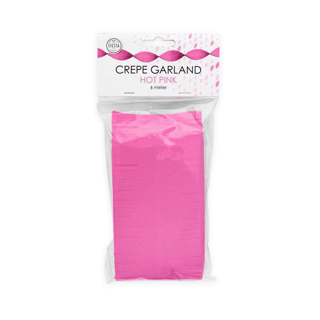 Fuchsia Slingers Crepe 6m van WeFiesta koop je bij Partywinkel