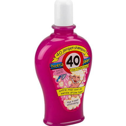 Fun Shampoo 40 Jaar Vrouw 350ml van Paper Dreams koop je bij Partywinkel