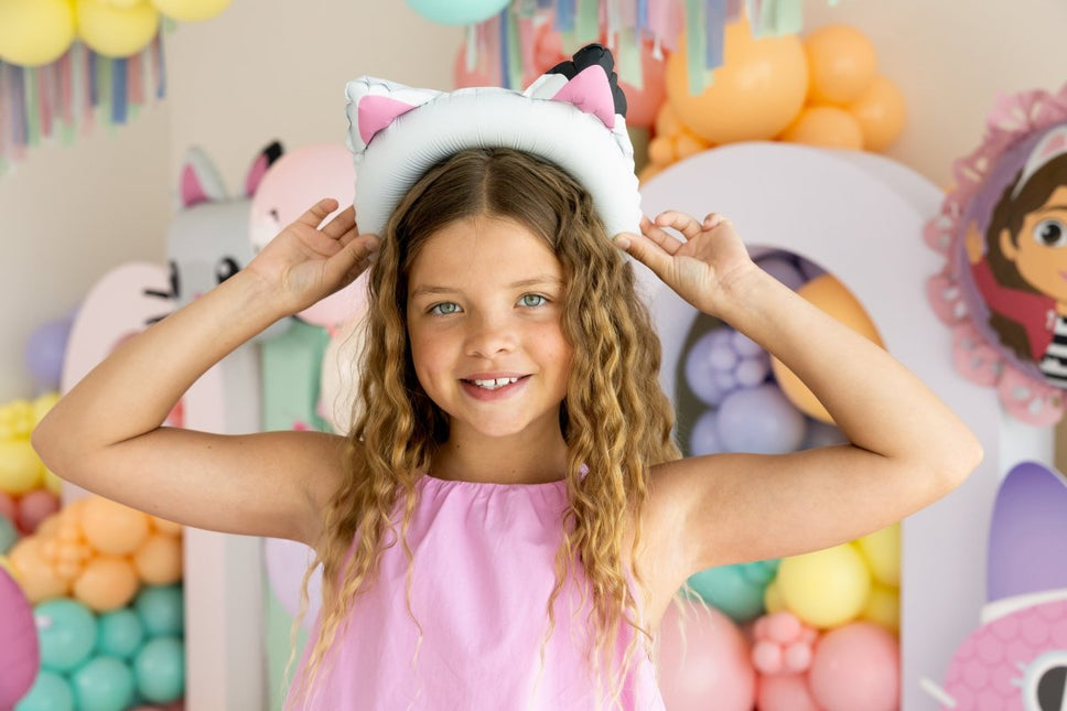 Gabby Kattenoren Folie Ballon 21.5x21 cm van Partydeco koop je bij Partywinkel