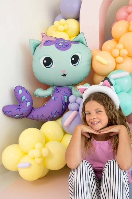Gabby Kattenoren Folie Ballon 21.5x21 cm van Partydeco koop je bij Partywinkel
