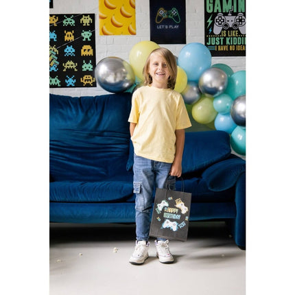 Gaming Party Cadeautasje Happy Birthday 27cm 6st van Folat koop je bij Partywinkel