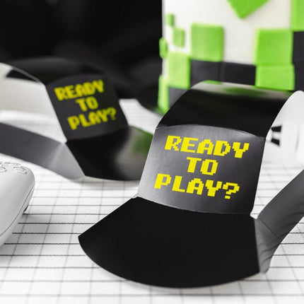 Gaming Party Hoed 38cm 6st van Partydeco koop je bij Partywinkel