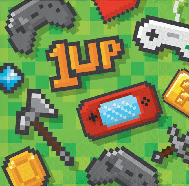 Gaming Party Servetten 2 - Laags 25cm 16st van Creative Converting koop je bij Partywinkel