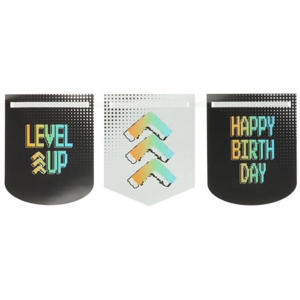 Gaming Party Slinger Happy Birthday 1,6m van Folat koop je bij Partywinkel