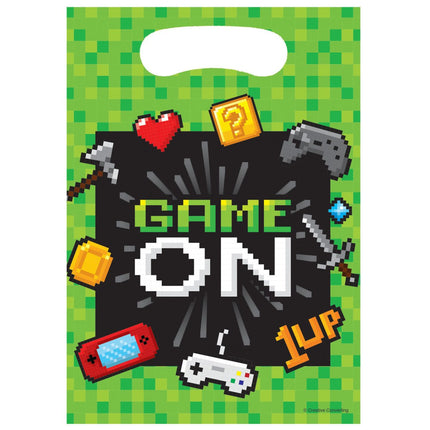 Gaming Party Uitdeelzakjes 23cm 8st van Creative Converting koop je bij Partywinkel