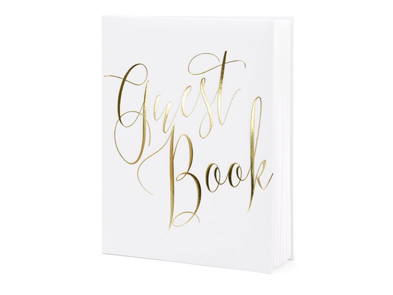 Gastenboek Gouden Letters 24,5cm van Partydeco koop je bij Partywinkel