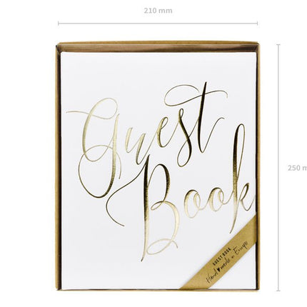 Gastenboek Gouden Letters 24,5cm van Partydeco koop je bij Partywinkel