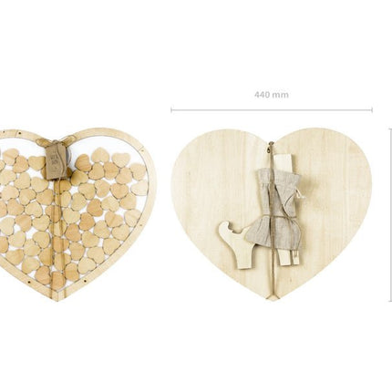 Gastenboek Hartjes 44cm van Partydeco koop je bij Partywinkel