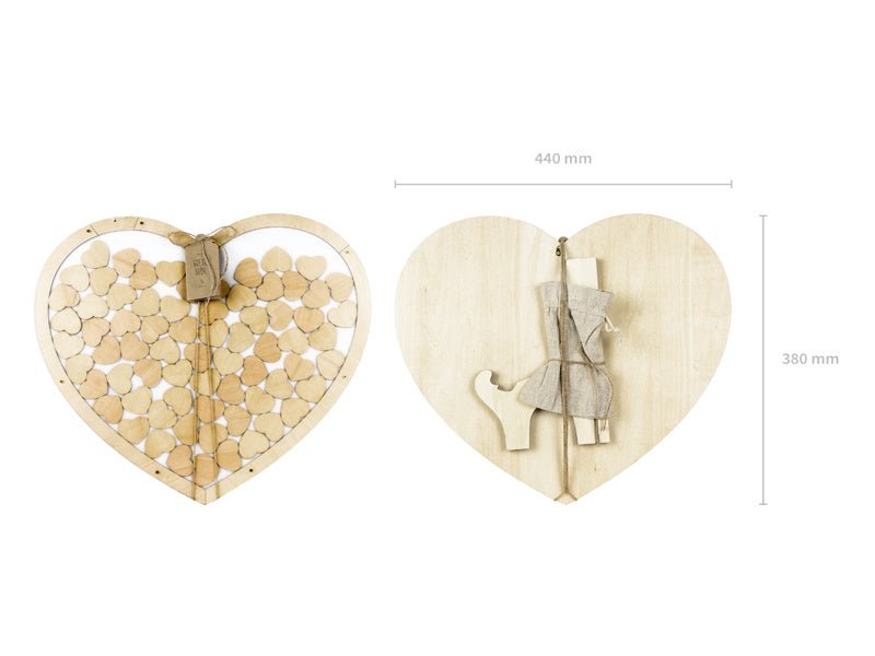 Gastenboek Hartjes 44cm van Partydeco koop je bij Partywinkel