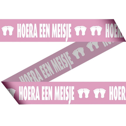 Geboorte Afzetlint Meisje 15m van Folat koop je bij Partywinkel