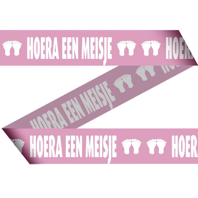 Geboorte Afzetlint Meisje 15m van Folat koop je bij Partywinkel